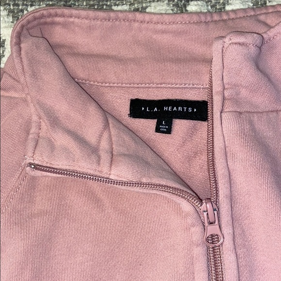 pink cropped sweatshirt - Picture 2 of 2